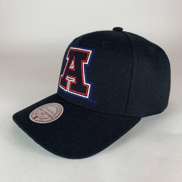 Arizona Wildcats NCAA Retro Black Mitchell & Ness Pro Crown Fit Snapback Hat New - Picture 1 of 5